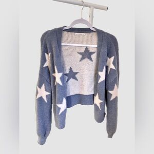 Cropped Star Cardigan
